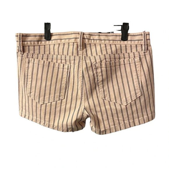 LOFT STRIPED DENIM SHORTS - Picture 2 of 4